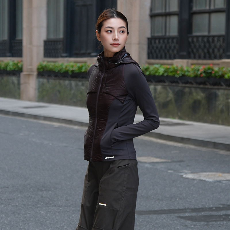 轻量拼接羽绒外套打底内搭保暖