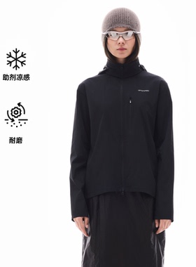 【隐藏式收纳帽】UPON PRO 户外线 小立领设计可收纳连帽直筒外套