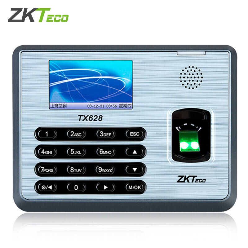 熵基科技(ZKTeco)TX628彩屏网络型指纹考勤机打卡机指纹打卡机