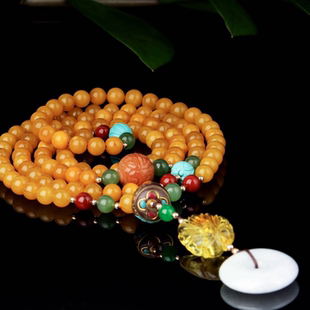 【米儿甄选】【怀瑾握瑜】翡翠蜜蜡项链/多样性发其一