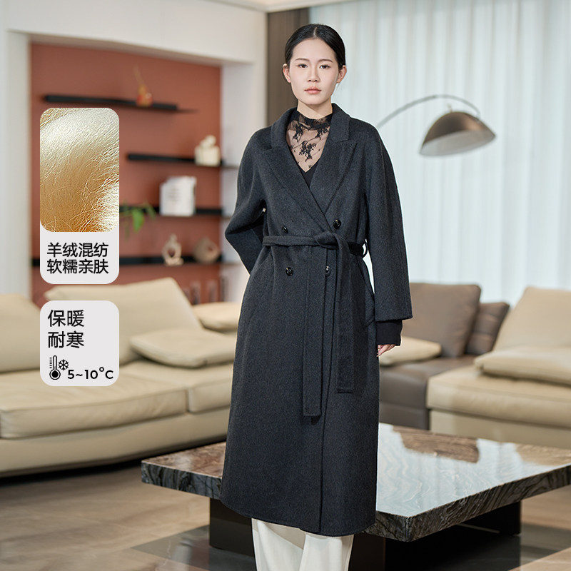 CZ&Co.冬季保暖羊毛呢大衣女