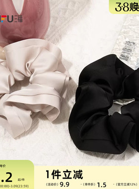 三福木耳边大肠发圈发束单个 优雅时尚气质发饰配饰头饰850290