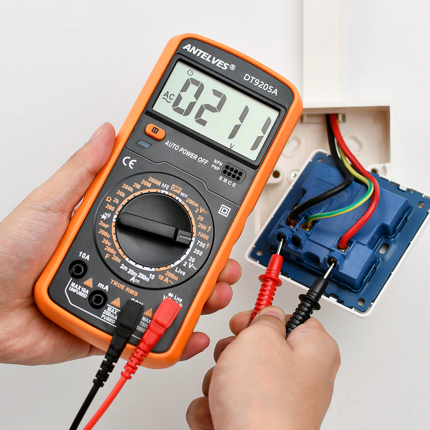 DT9205A高精度数字万用表电工多功能数显电压表防烧维修家用测电