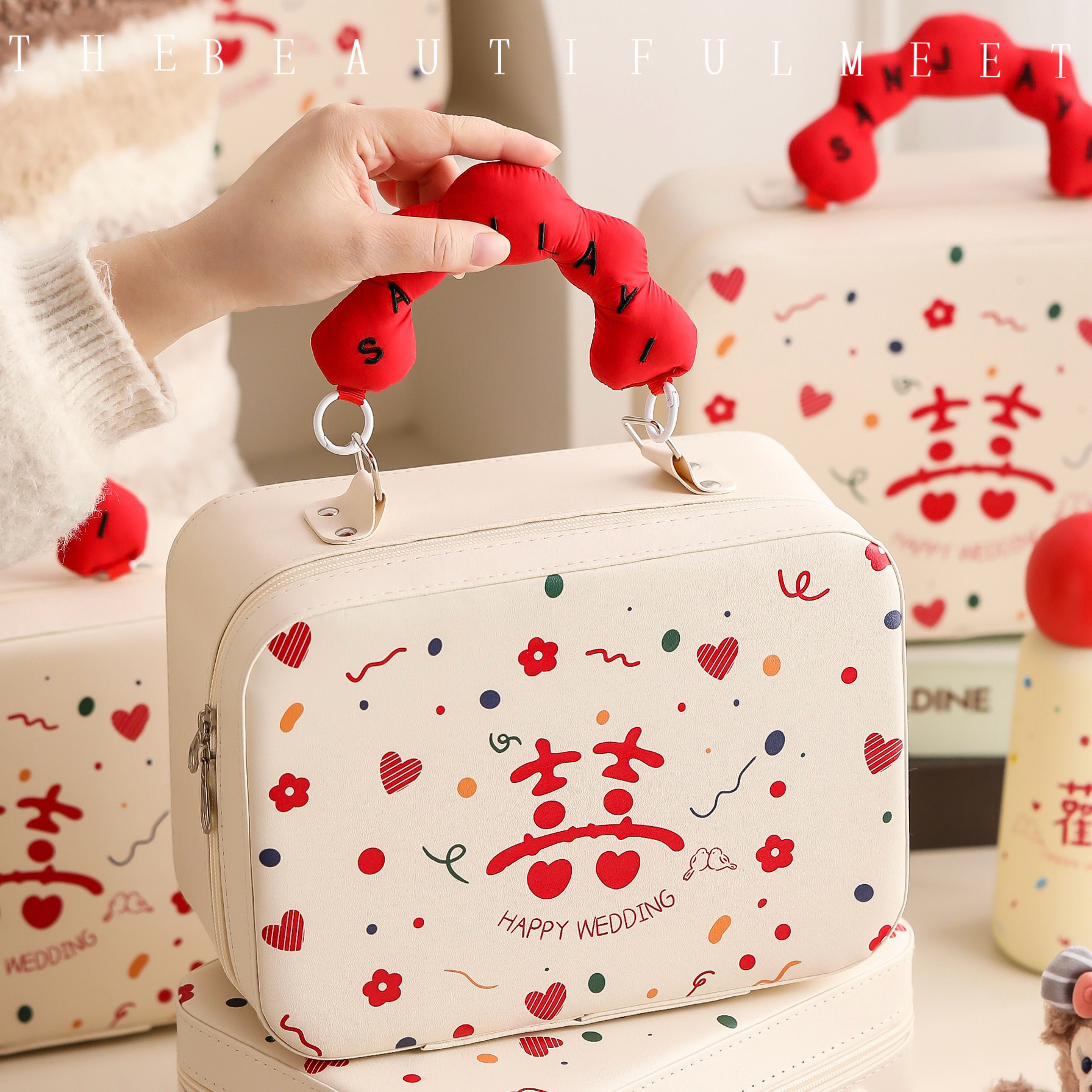 伴手礼女伴娘高档实用礼品手提袋送姐妹团闺蜜宾客结婚回礼包装盒