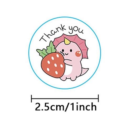 卡通动物谢谢 thank you不干胶 贴纸可爱猫咪教师奖励手工制作贴