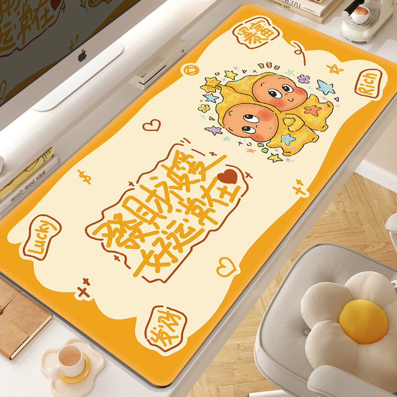 鼠标垫超大高颜值办公室工位桌垫创意文字电脑专用键盘可爱星星人,电脑硬件/显示器/电脑周边,鼠标垫/贴/腕垫,淘宝优惠券,粉丝福利购,淘宝优惠卷