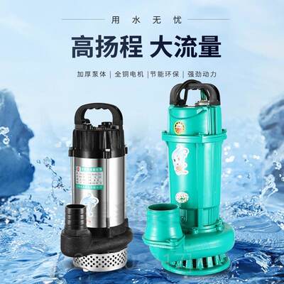 。12V24V48V60V72V无刷直流潜水泵抽水泵家用农用刷车电动车抽水