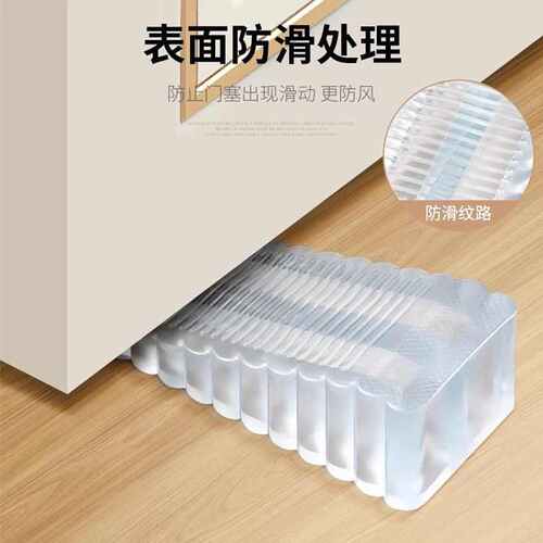 防撞门阻门挡器移动门塞防风吹免打孔家用安全门卡橡胶房门防夹手