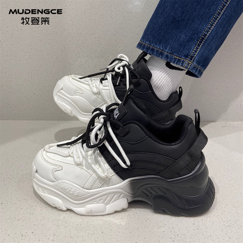 轻奢运动休闲老爹鞋女内增高显瘦