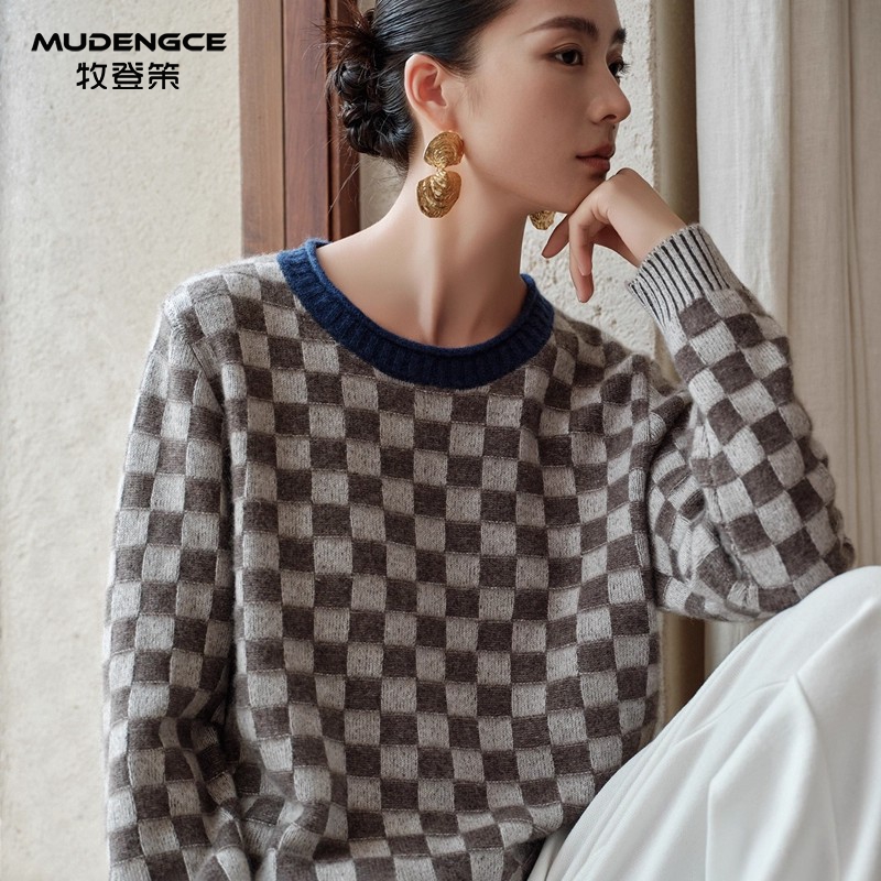 【明星同款】保暖套头羊绒衫女