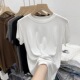 洋气百搭短袖 夏季 显瘦面膜T恤女纯色体恤打底小衫 修身 上衣潮 薄款