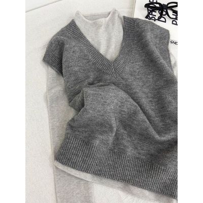 基础款半高领简约针织打底衫女