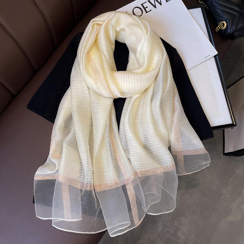 希木夕秋冬真丝围巾披肩