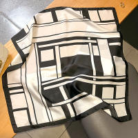 Silk scarves, small square scarves, women's summer headscarves, hair bands, spring and autumn neck protectors, professional small neckerchiefs, versatile, fashionable and stylish scarves for women thumbnail 7