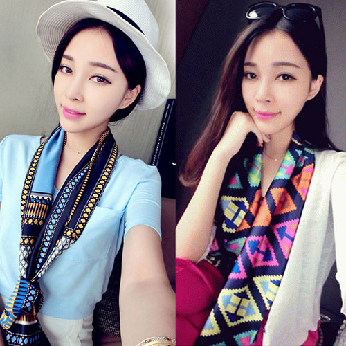 女小丝巾西装百搭春秋