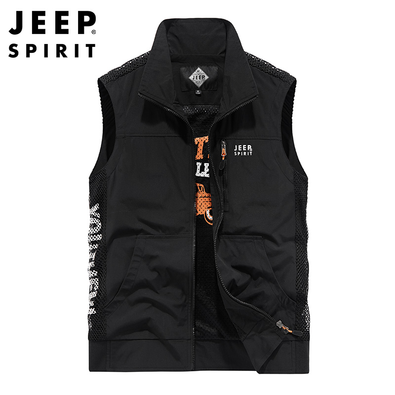 吉普网眼马甲钓鱼服侧面网眼