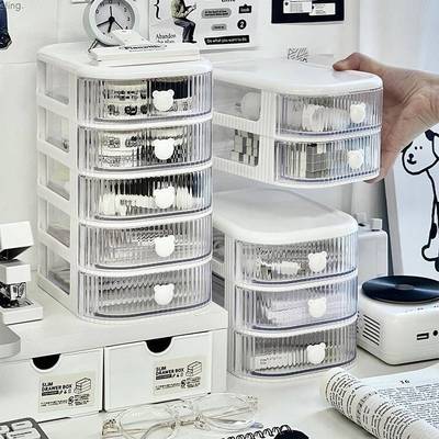 化妆品收纳盒桌面多层抽屉式防尘