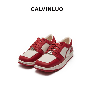 方头低帮球鞋 运动鞋 男女同款 明星同款 板鞋 CALVINLUO