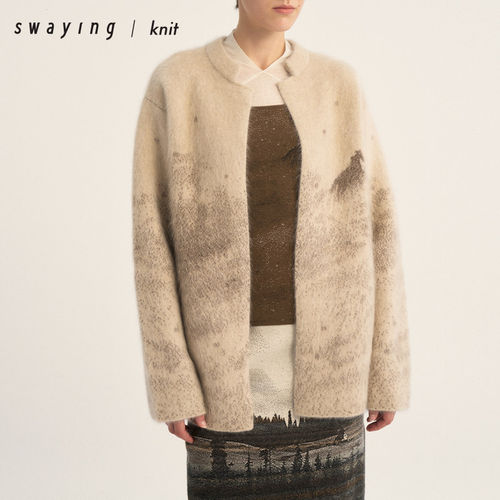 SWAYING官方牦牛绒提花外套