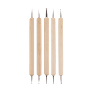 翻糖面塑糖艺人偶眼窝小球形状翻糖塑刀工具花卉菊花压痕笔小球刀