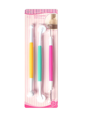 翻糖工具排气针滚轮压花3件套