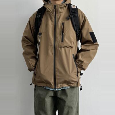 日系户外工装多口袋冲锋衣夹克