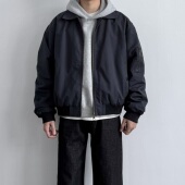 ONUN美式 复古cleanfit教练夹克男生春秋百搭宽松休闲翻领飞行外套