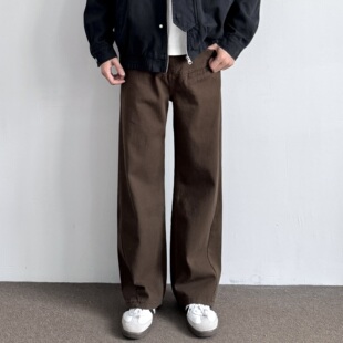 长裤 ONUN 工装 百搭宽松休闲美式 复古水洗棉质阔腿立体剪裁直筒裤