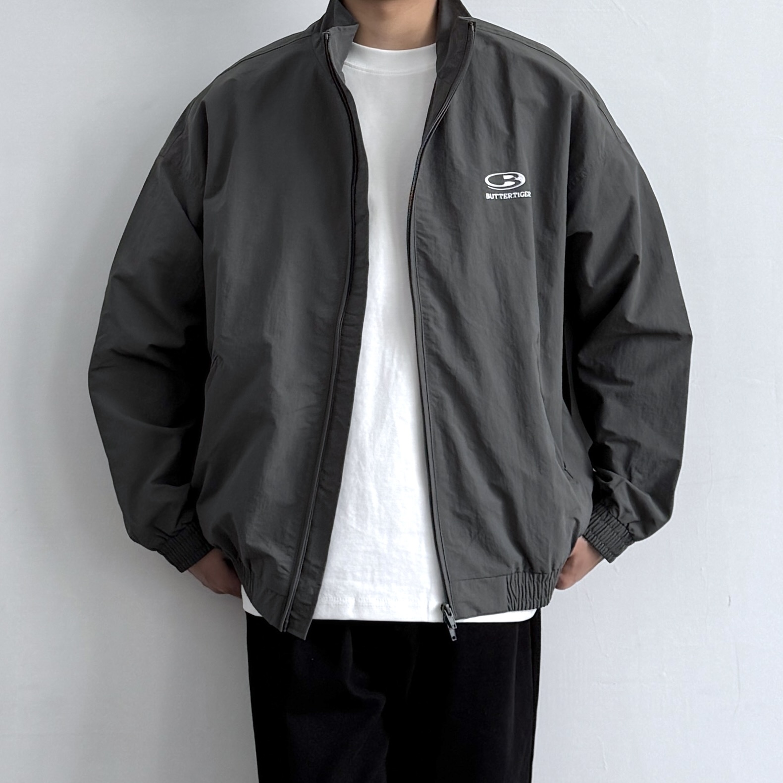 美式复古宽松立领cleanfit夹克