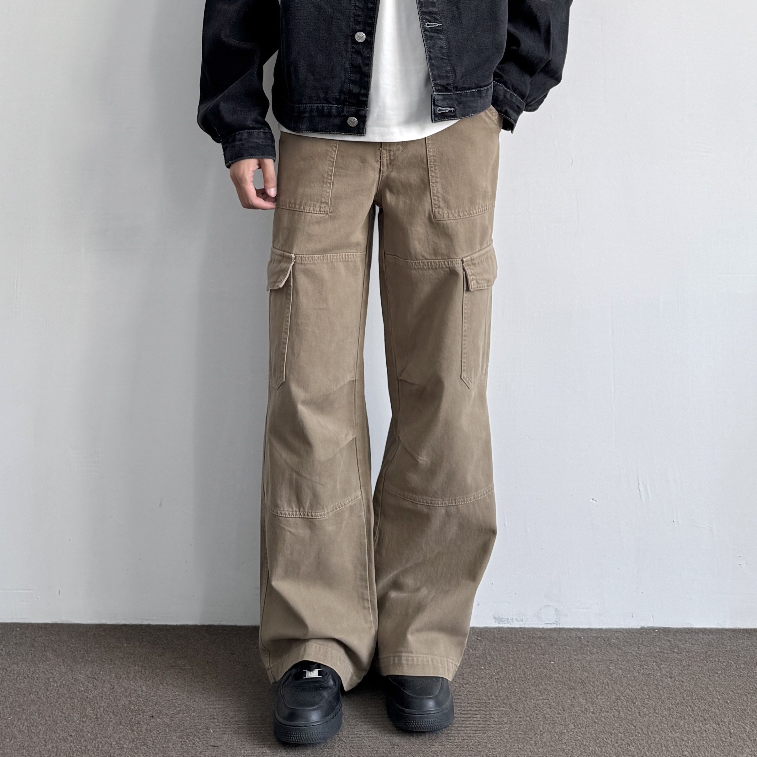 ONUN美式复古宽松直筒工装裤