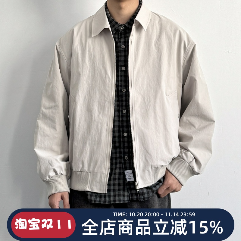 ONUN美式复古翻领教练夹克