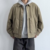 ONUN美式 复古酵洗做旧工装 夹克宽松日系休闲cleanfit翻领外套春秋