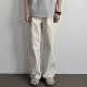 ONUN美式 长裤 复古宽松直筒休闲裤 抽绳松紧腰水洗棉质帆布耐磨工装