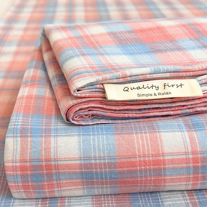 日式床单学生宿舍单件三件套单人学生宿舍磨毛水洗棉被单厂家