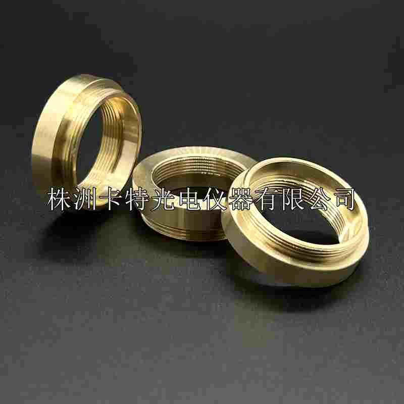 奥林巴斯显微镜转徕卡尼康物镜纯黄铜转接环 外M25*0.75转内RMS