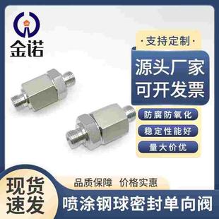 高温高压单向阀 2分外摆纹硬密封节流控制阀 喷涂钢球密封单向阀