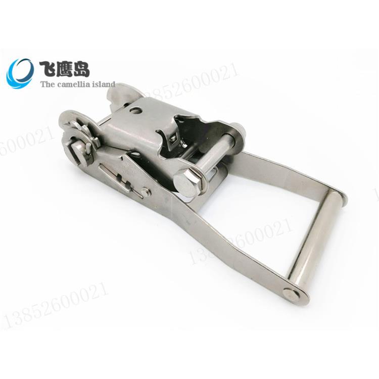 捆绑带集装箱栓紧带 汽车拉紧捆绑器拉紧带加厚5T宽5cm不锈钢钢架