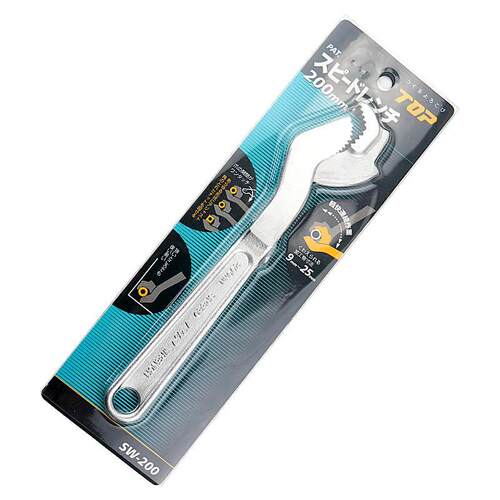 日本开口合金钢铬钒工具TOP多用快速活动扳手SW-2150200300 12寸