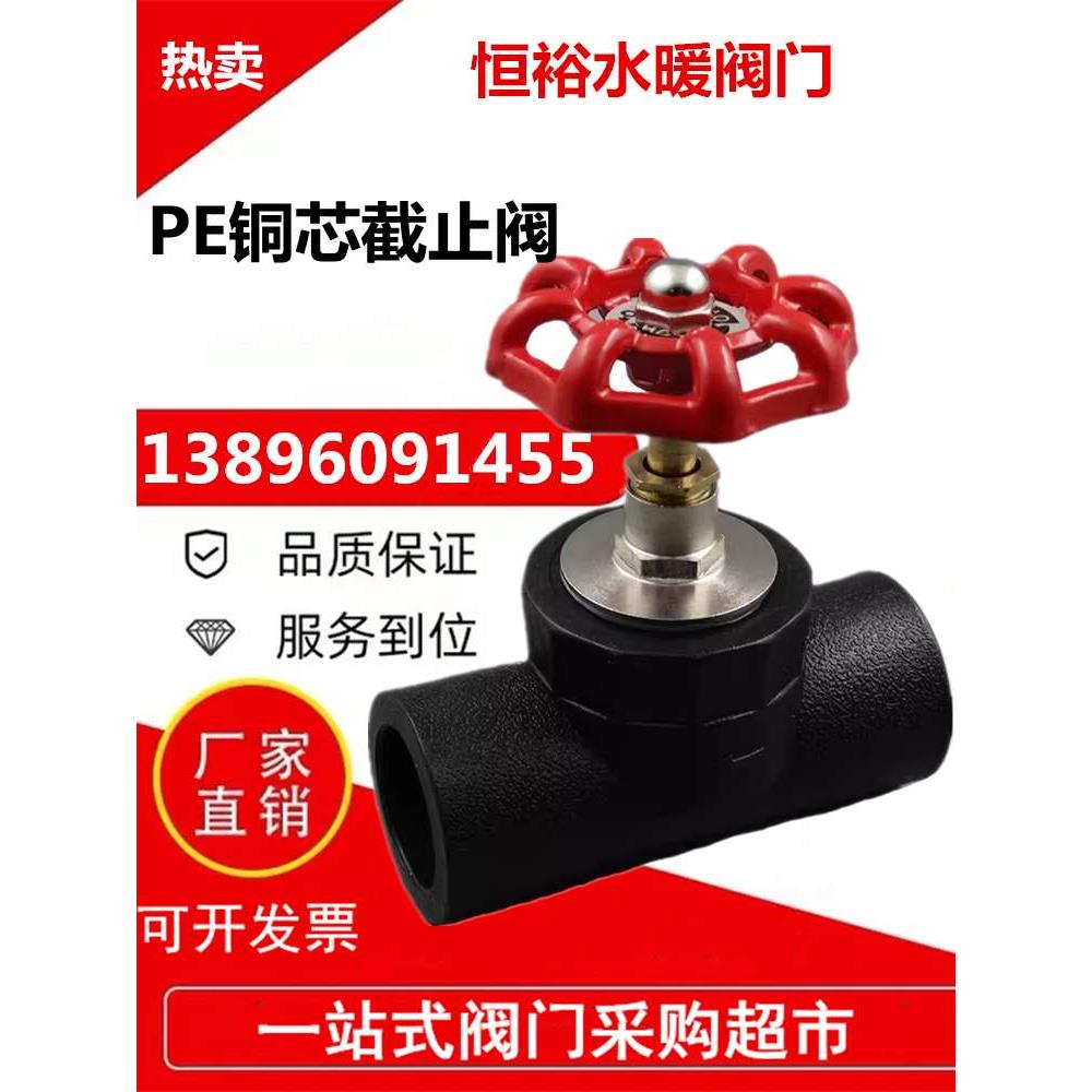 PE自来水阀门20截止阀25闸阀632球阀40升降式截止阀50110接头总阀