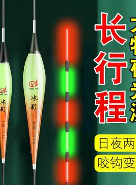 11目大物夜光漂日夜两用咬钩变色超长行程翘嘴鲢鳙电子漂鲤鲫鱼漂