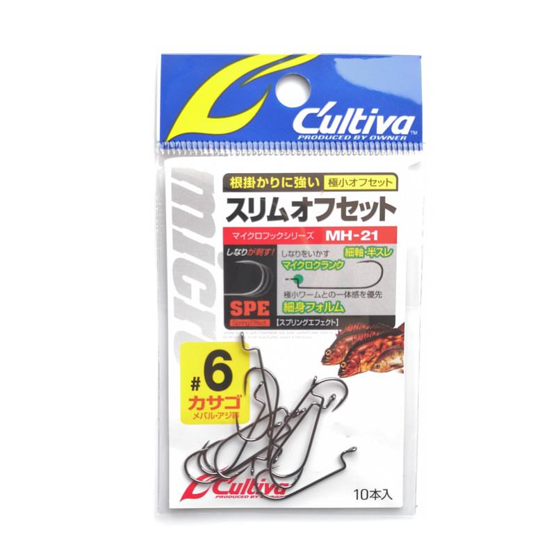 欧娜微物路亚钩日本OWNER根钓超小窄腹曲柄钩T尾软虫假饵钩 11639