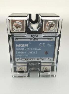 美格尔固态继电器MGR1-4810单相模块SSR直流DC24V控制交流AC220V