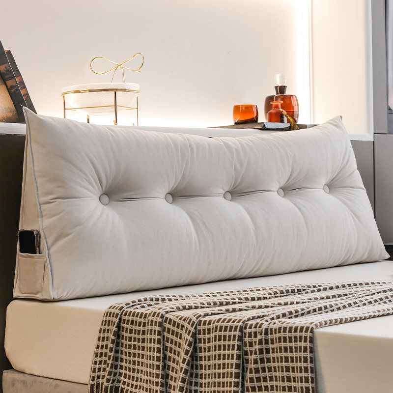 三角榻榻米床头靠垫软包卧室1米8床靠背床上半躺护腰靠枕可拆洗,居家布艺,床头靠垫,淘宝优惠券,粉丝福利购,淘宝优惠卷