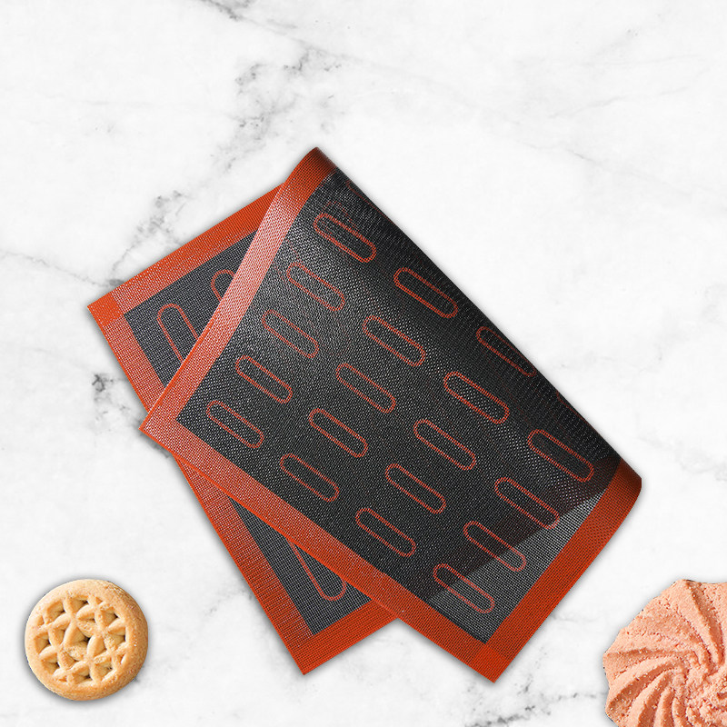 烘焙先生高温布不沾透气烤垫闪电泡芙硅胶垫子可裁剪马卡龙烘焙垫