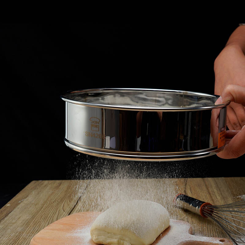 烘焙先生不锈钢面粉筛烘培家用面罗晒粉器手持式低筋面粉月饼网筛,厨房/烹饪用具,面粉筛,淘宝优惠券,粉丝福利购,淘宝优惠卷