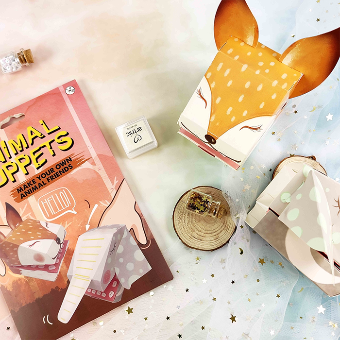 手工diy立体可爱趣味动物折纸手偶 生日礼物