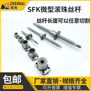 微型精密滚珠丝杆 螺母SFK0601 0801 0802 1002 1004 1402 1602