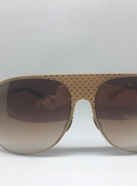 无螺丝金色大框飞行员款太阳镜墨镜