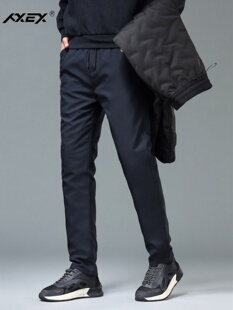 羽绒裤 白鹅绒裤 系带松紧腰休闲裤 冬季 PXEX羽绒裤 加厚保暖裤 男冬季