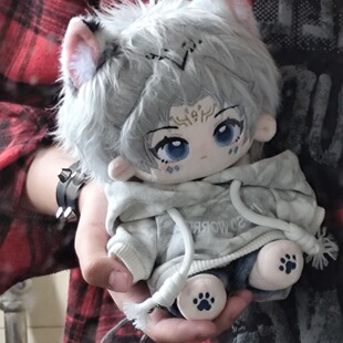 原创王者荣耀百里守约谧守棉花娃娃20cm帅气男娃可爱礼物毛绒玩偶